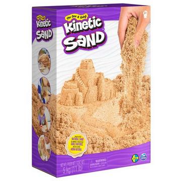Kinetic Sand , 5 kg di vera sabbia marrone per mescolare, modellare e creare, dai 3 anni in su