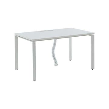 Schreibtisch 1 Person - L. 120 cm - Weiß - DOWNTOWN