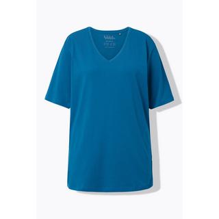 Ulla Popken  T-shirt dalle linee morbide con scollo a V e mezze maniche 