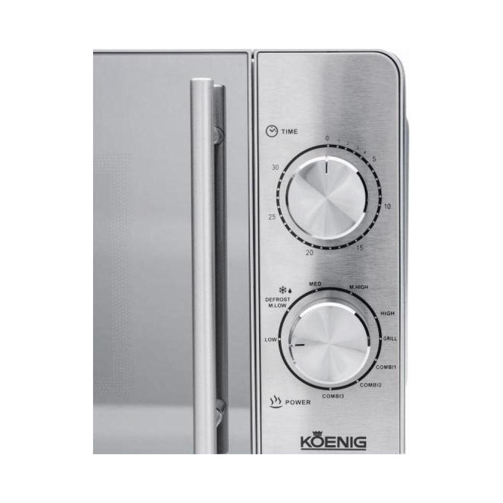 König KOENIG B01106 forno a microonde Superficie piana Microonde combinato 20 L 700 W Acciaio inossidabile  