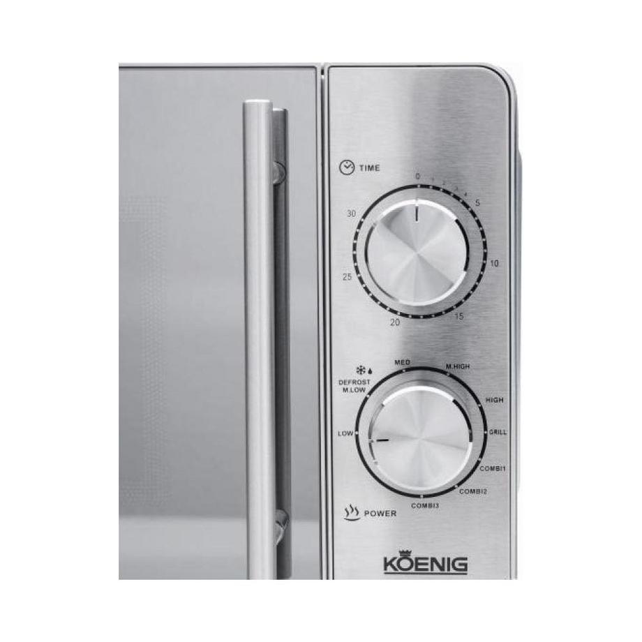 König KOENIG B01106 forno a microonde Superficie piana Microonde combinato 20 L 700 W Acciaio inossidabile  