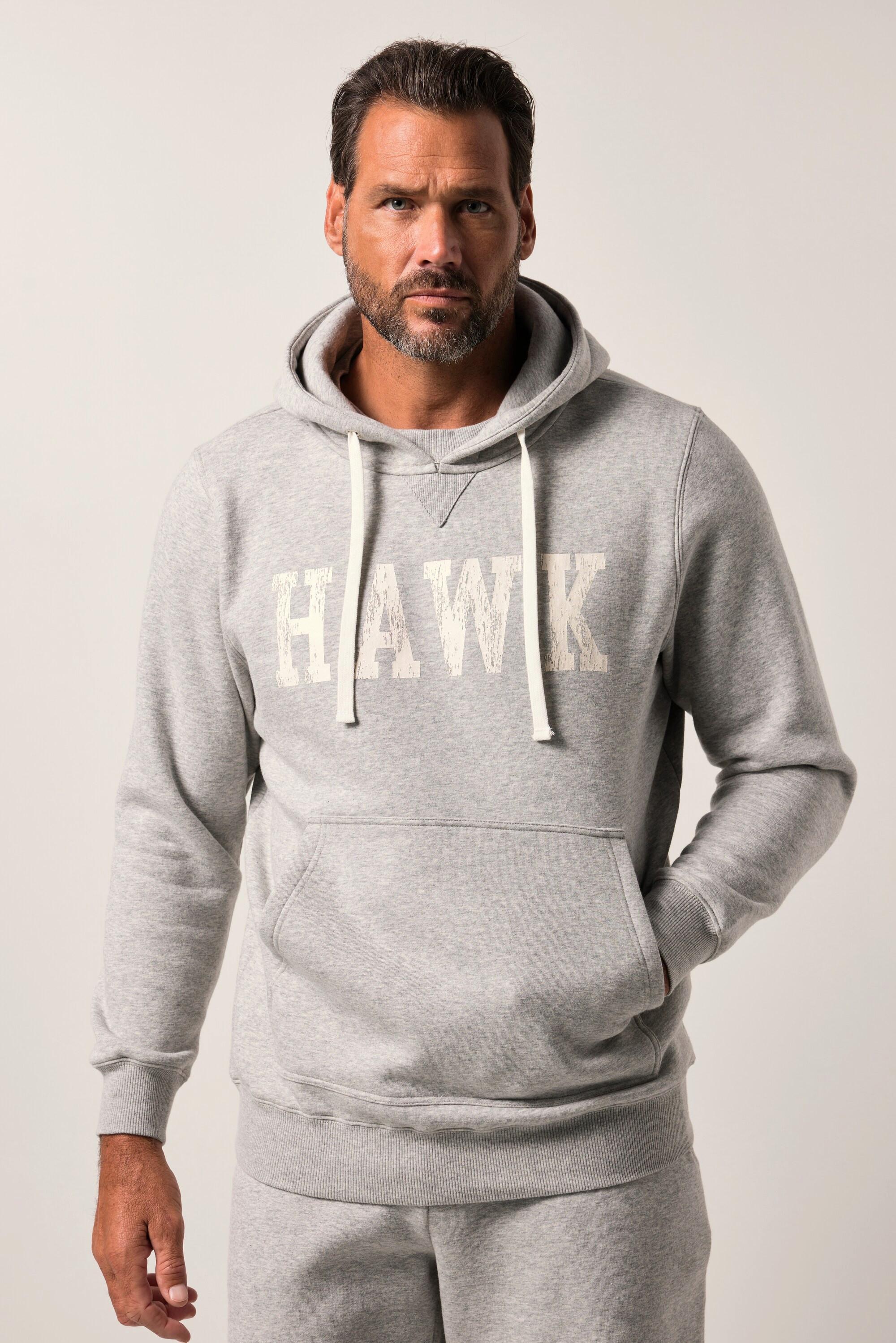 JP1880 Hoodie Kapuze Kängurutasche Brustprint  