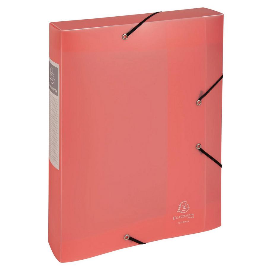 Exacompta Boite de classement Cartobox livrée à plat Dos 60mm Polypropylène Chromaline pastel - A4 - x 10  
