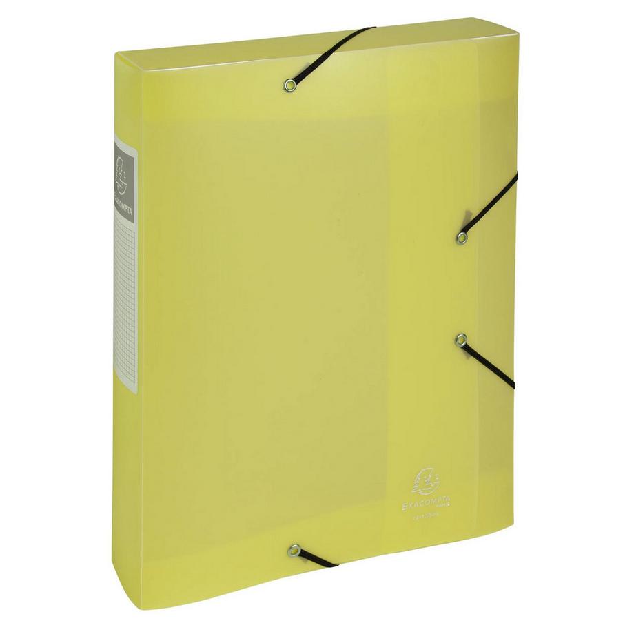 Exacompta Boite de classement Cartobox livrée à plat Dos 60mm Polypropylène Chromaline pastel - A4 - x 10  