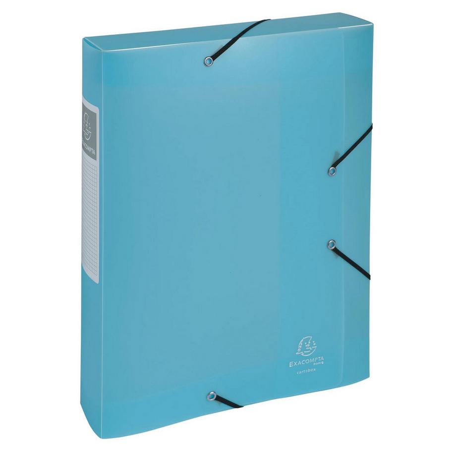 Exacompta Boite de classement Cartobox livrée à plat Dos 60mm Polypropylène Chromaline pastel - A4 - x 10  