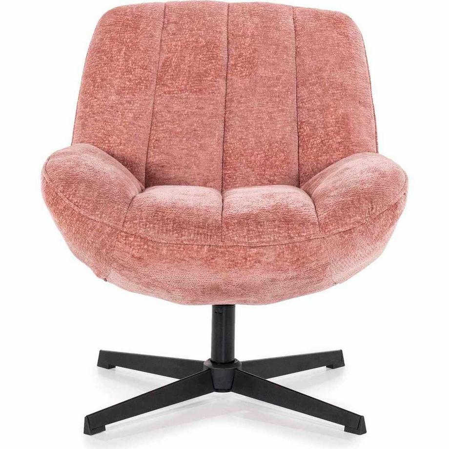 mutoni Fauteuil lounge Derby vieux rose  