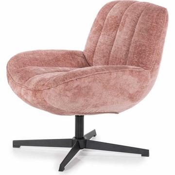 Fauteuil lounge Derby vieux rose