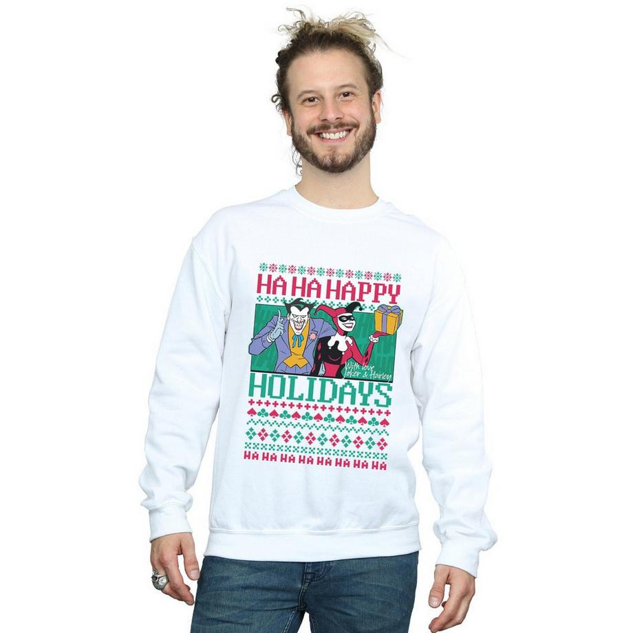 DC COMICS Ha Ha Happy Holidays Sweatshirt  