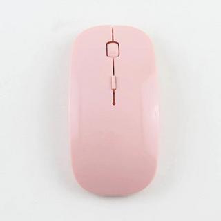 eStore  Mouse wireless da 2,4 GHz - Design super sottile - rosa 