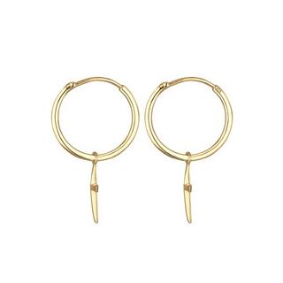 Elli  Boucles d'Oreilles Créoles Croix 