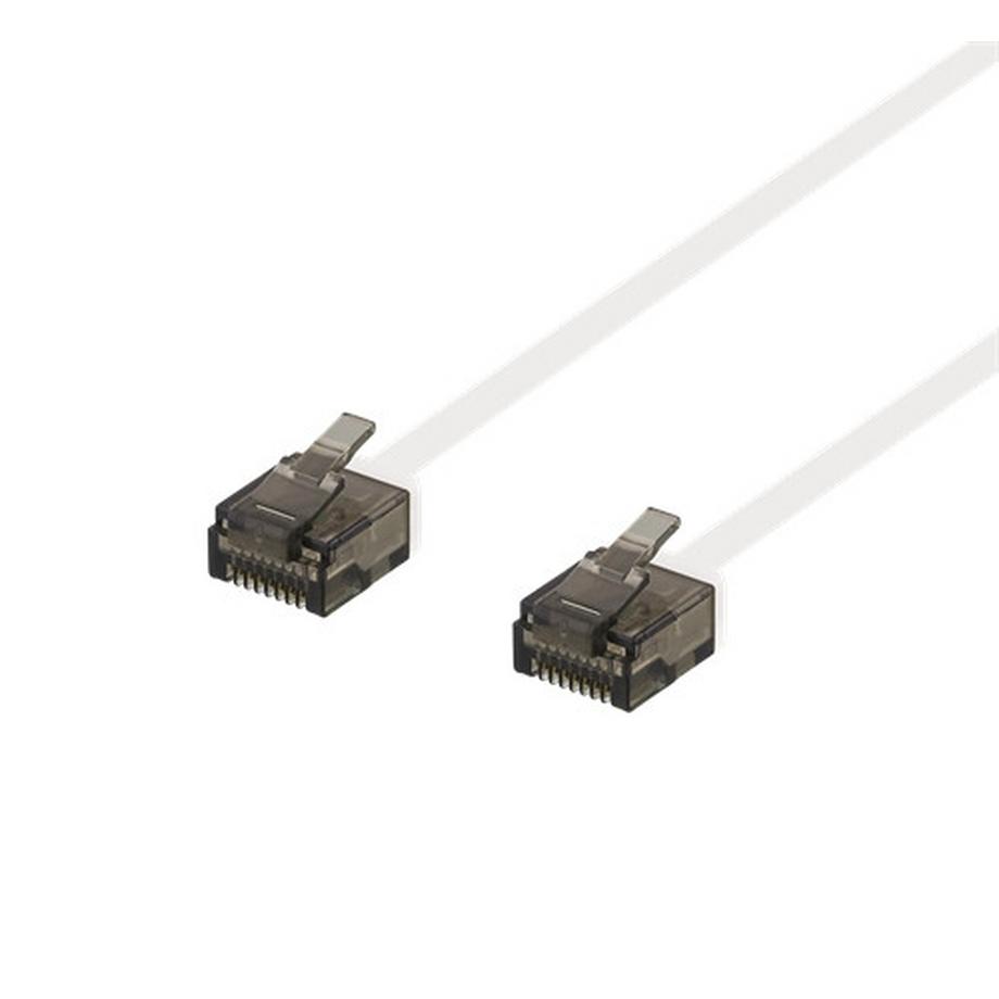 DELTACO Cat6a Patchkabel, flach, 5m,