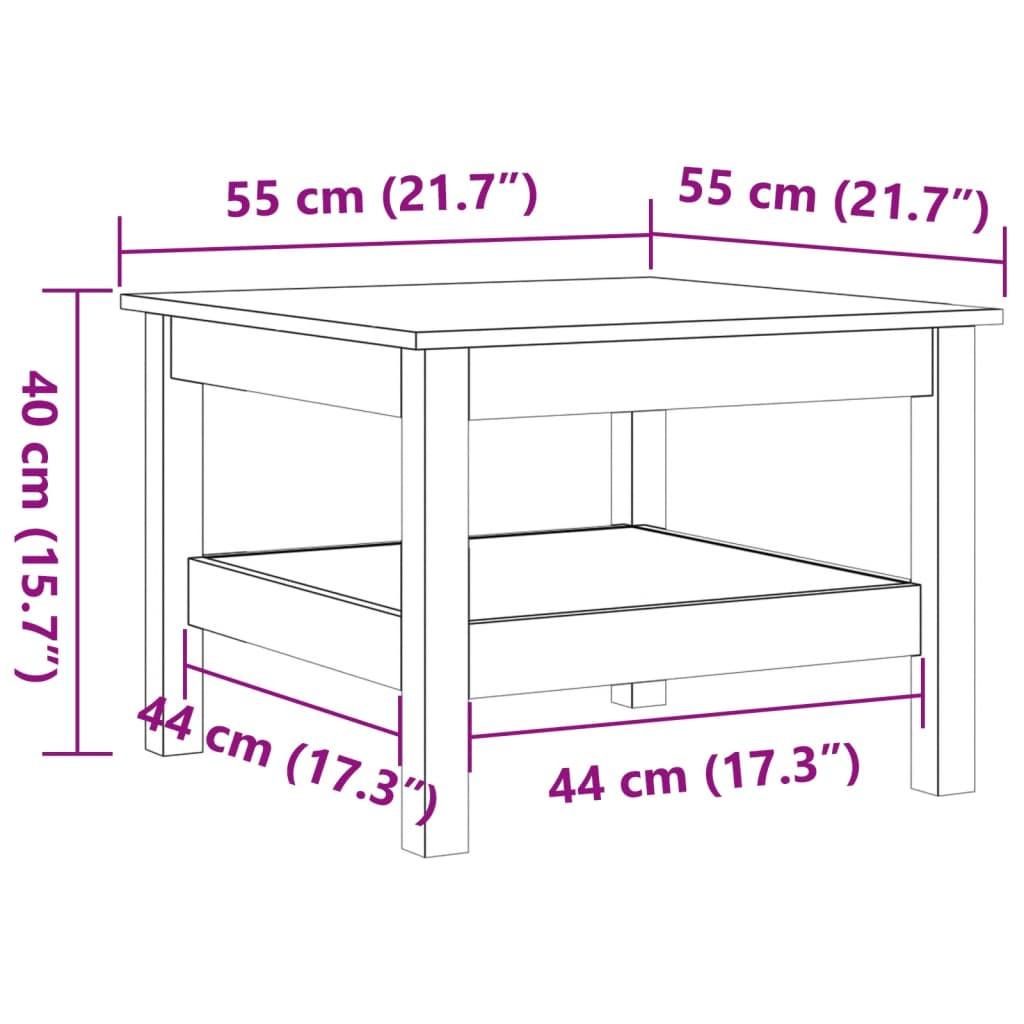 VidaXL Couchtisch kiefernholz  