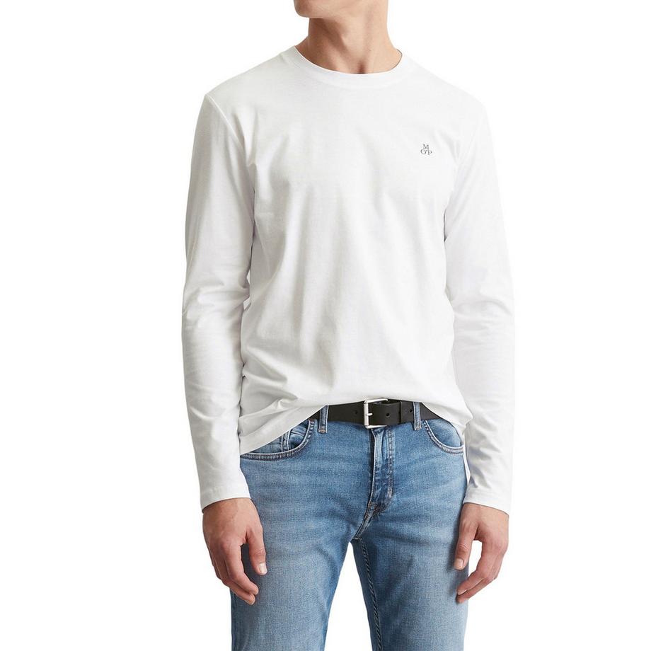 Marc O'Polo Manica lunga Vestibilità aderente Piccolo logo  