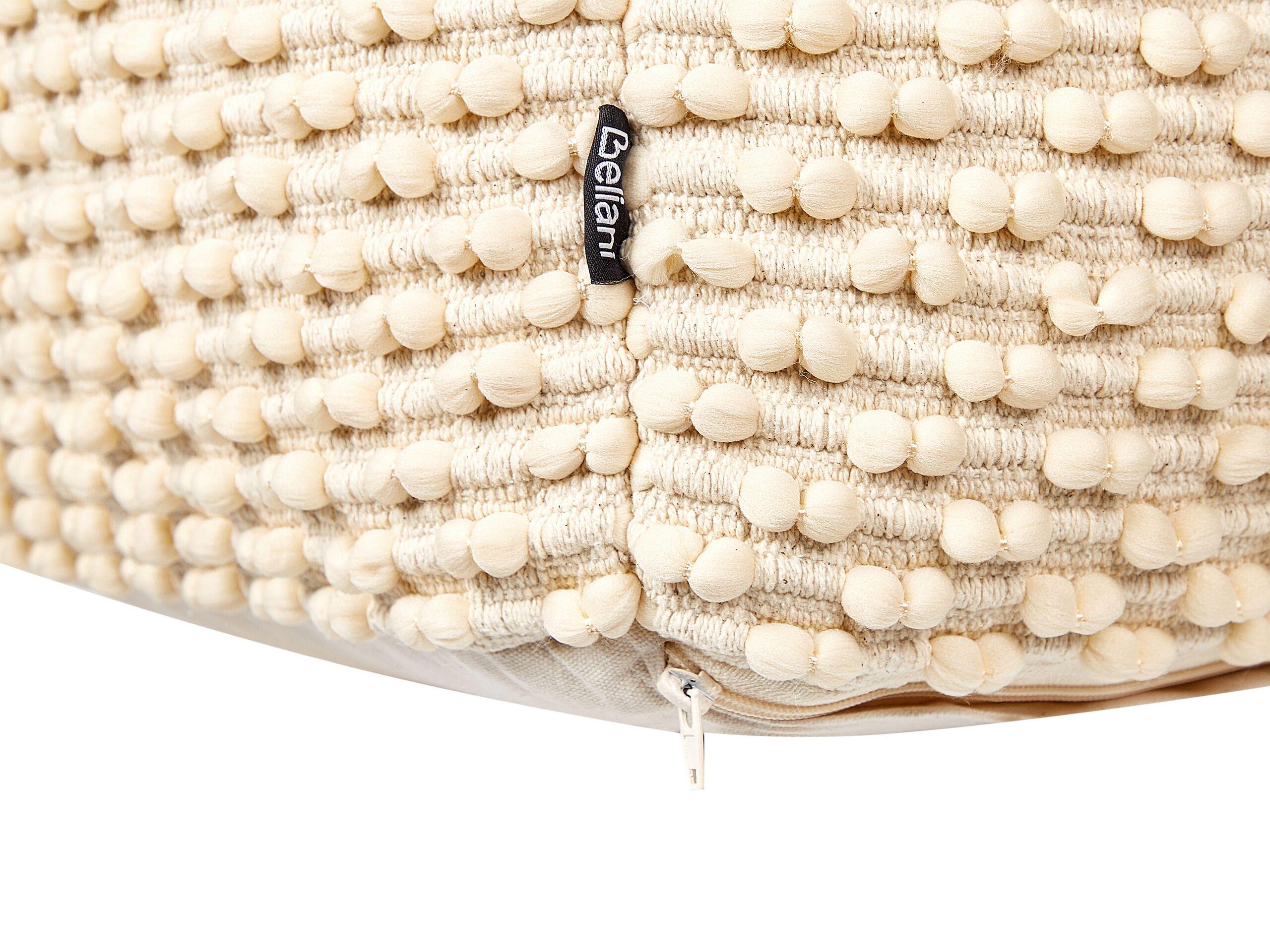 Beliani Pouf aus Baumwolle Boho KINGRI  