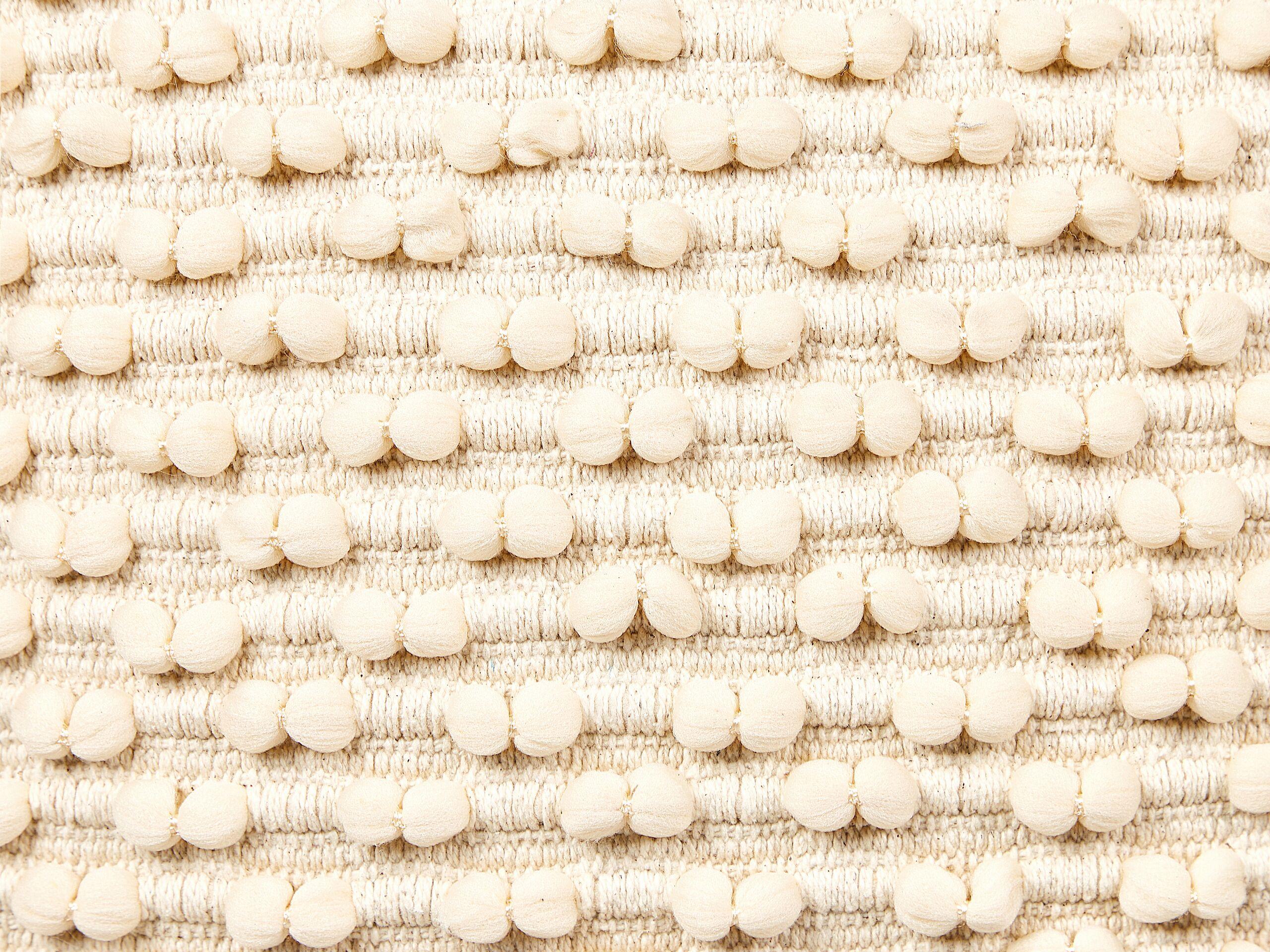 Beliani Pouf aus Baumwolle Boho KINGRI  