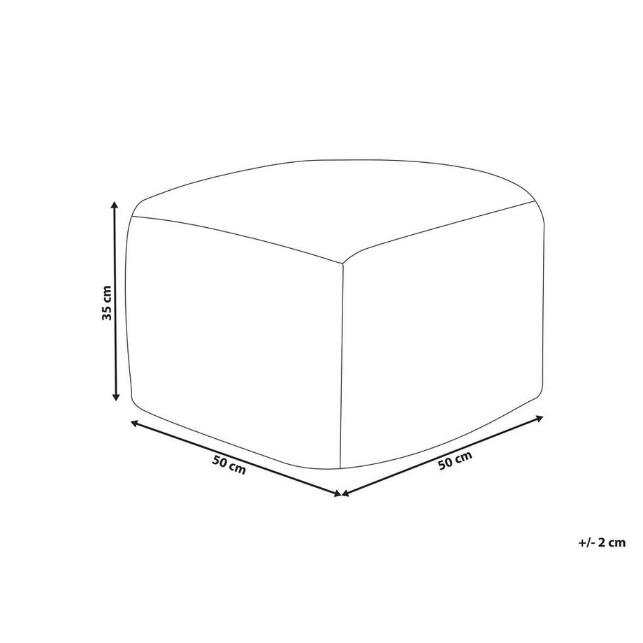 Beliani Pouf en Cotone Boho KINGRI  