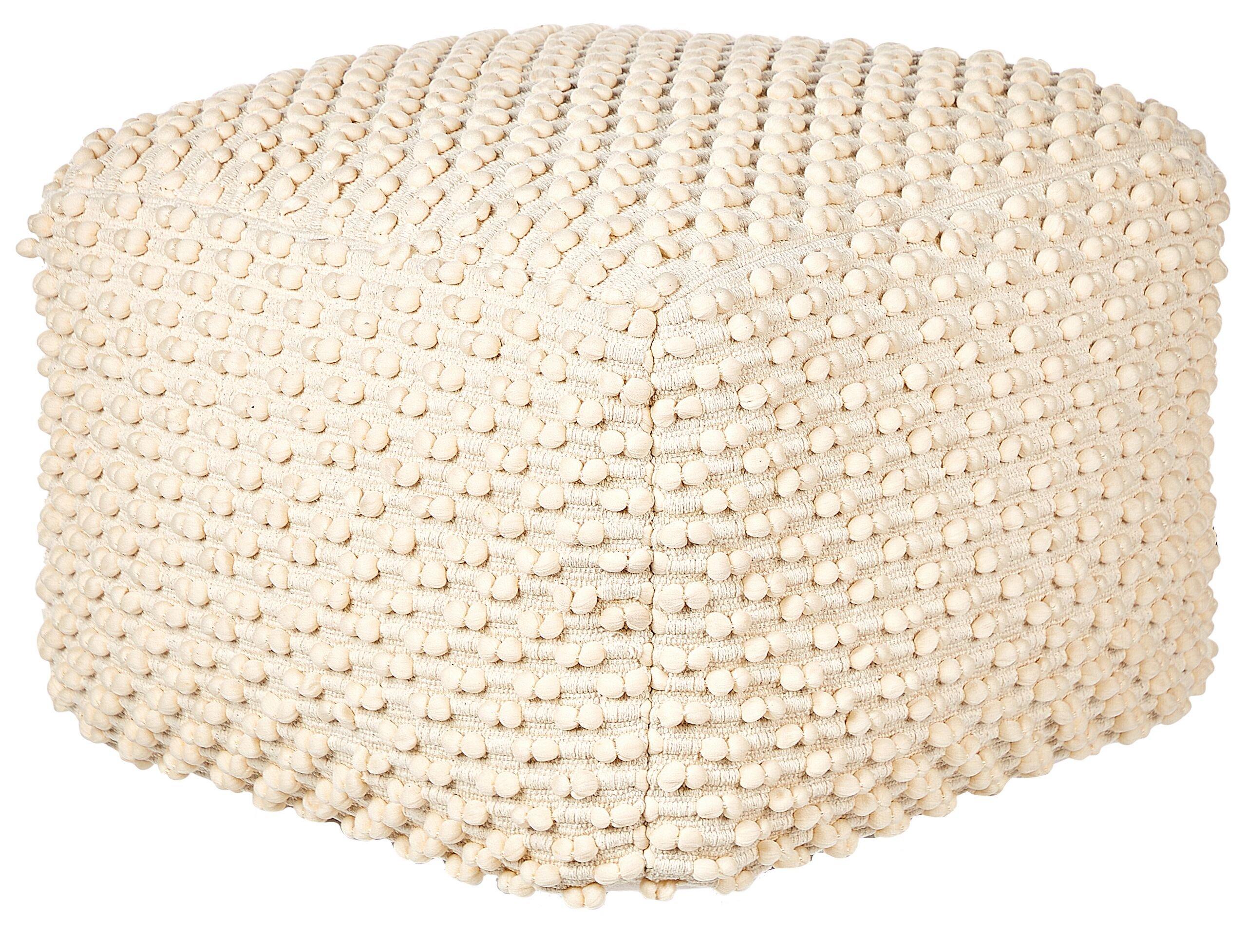 Beliani Pouf en Coton Boho KINGRI  