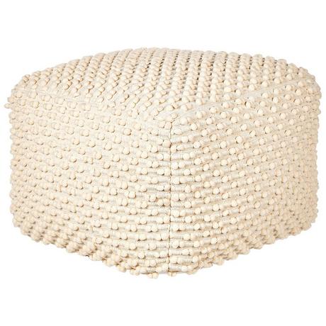 Beliani Pouf aus Baumwolle Boho KINGRI  