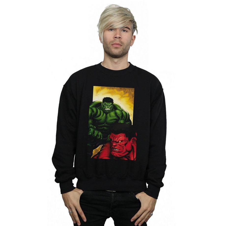 MARVEL Red Vs Green Imprimé Graphique Sweatshirt  