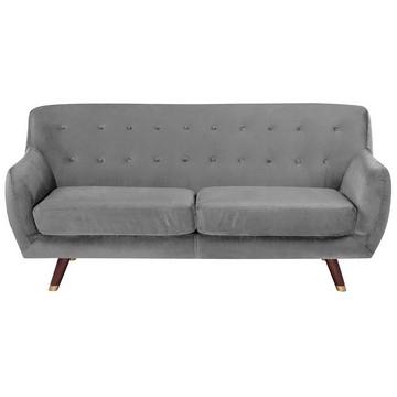 3 Sitzer Sofa aus Samtstoff Glamourös BODO