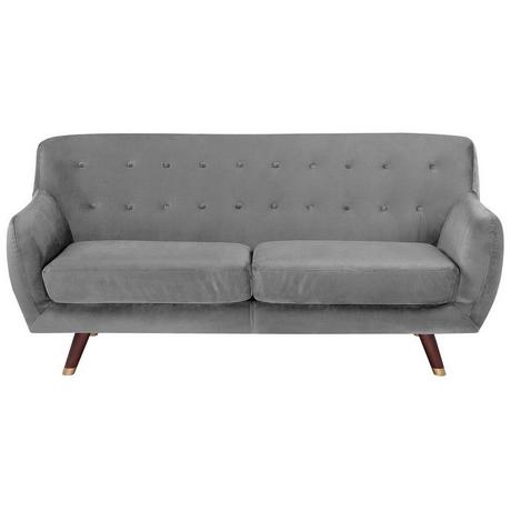 Beliani 3 Sitzer Sofa aus Samtstoff Glamourös BODO  