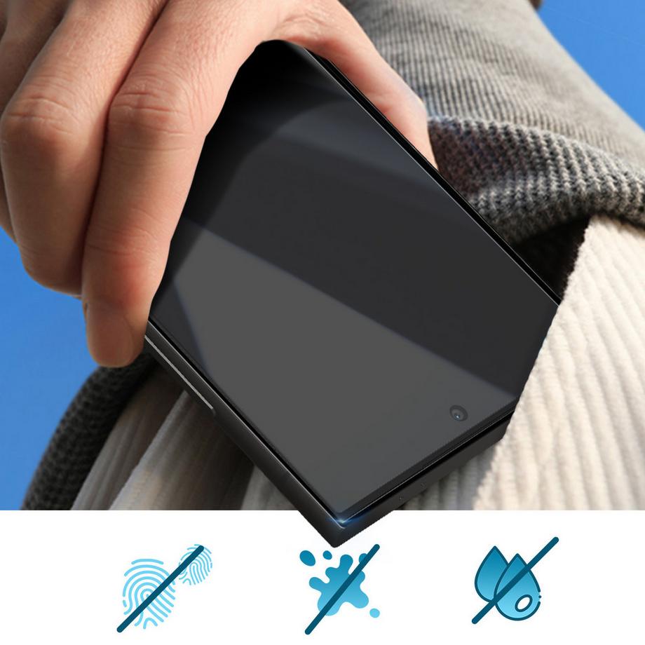 Avizar  Verre Samsung S24 Ultra Adhésif Noir 