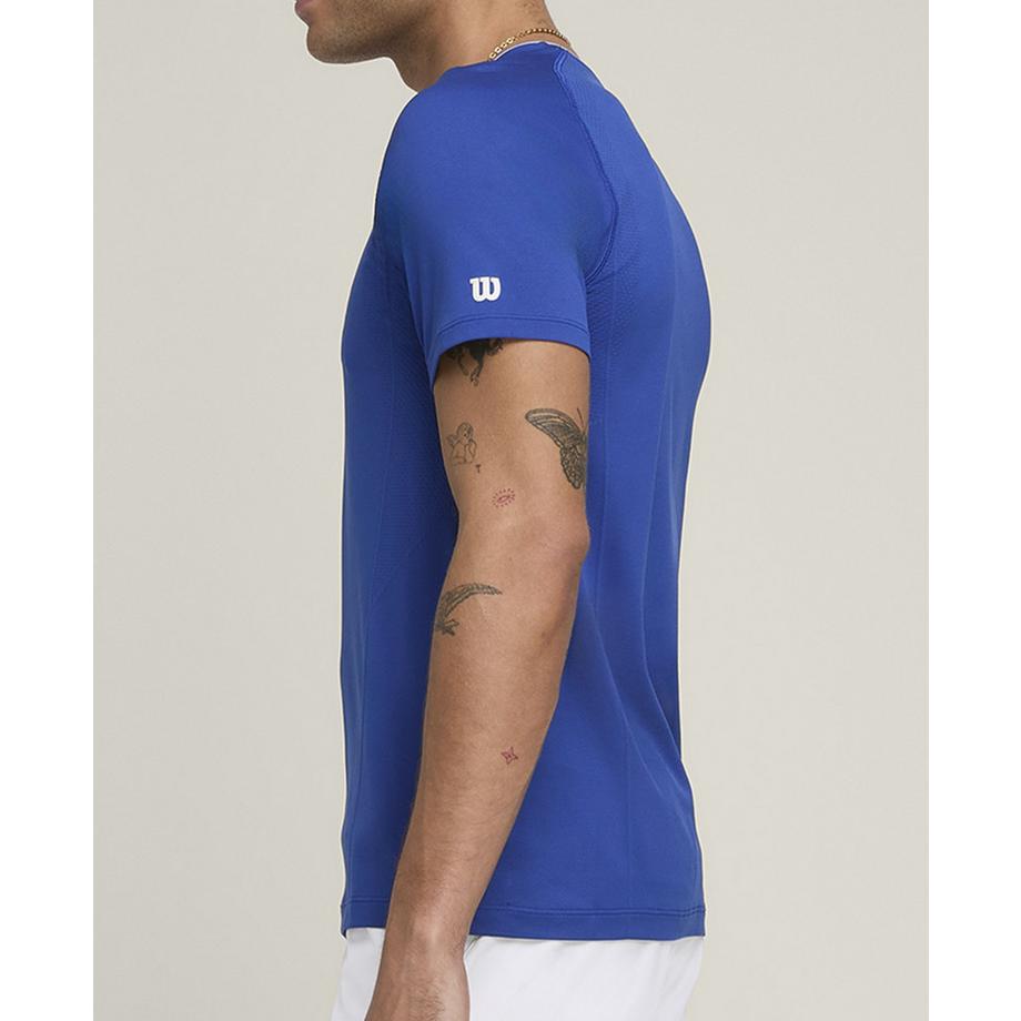 Wilson  Team Seamless Crew Homme Bleu Royal 