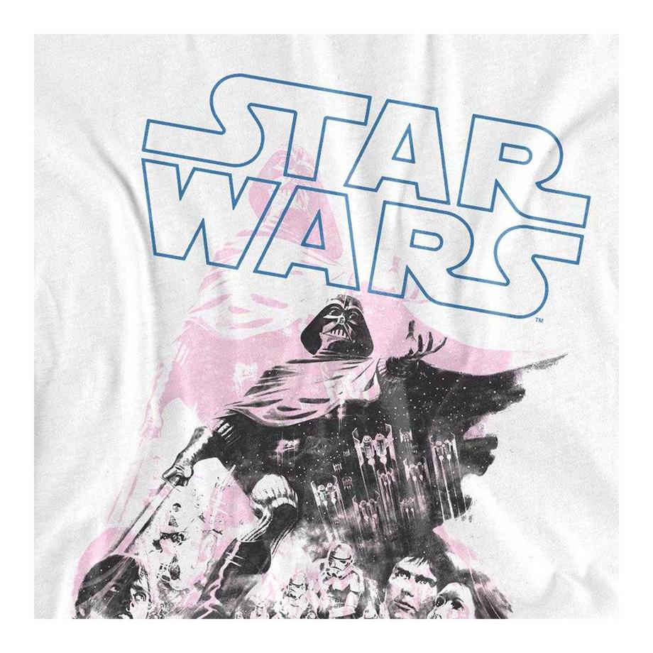 STAR WARS Maglietta Stampa Grafica Aderente  