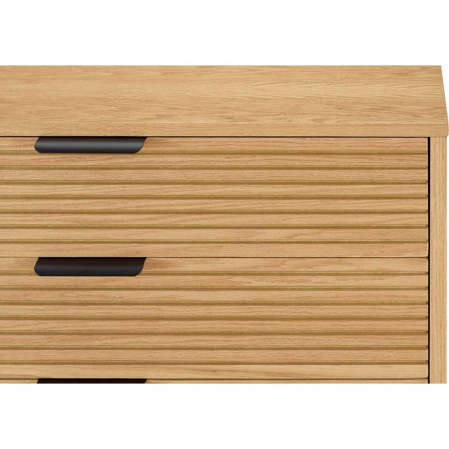 mutoni Commode Flubna nature noir haut 113  