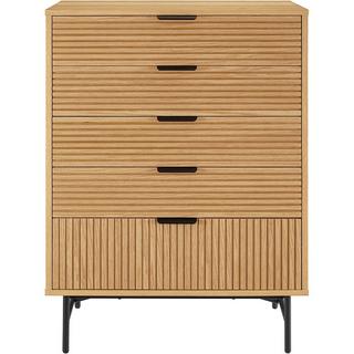 mutoni Commode Flubna nature noir haut 113  