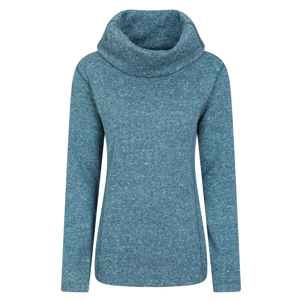Mountain Warehouse - FleeceOberteil Wasserfallausschnitt, für Damen, Taubenblau, Größe 46