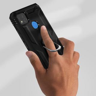 Avizar  Coque Ring Xiaomi Redmi 10A et 9C Noir 