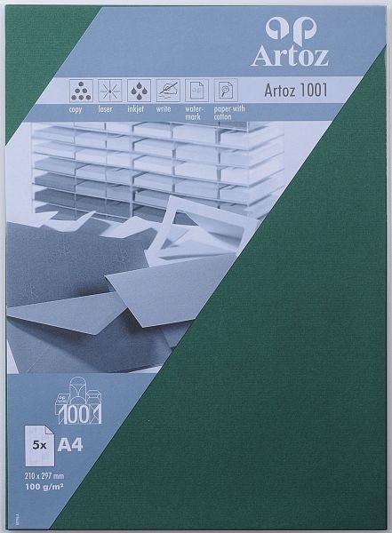 Artoz ARTOZ Couverts 1001 A4 100g, racing green 5 Stück  
