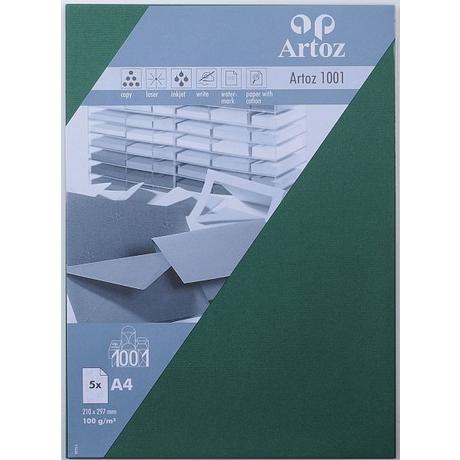 Artoz ARTOZ Couverts 1001 A4 100g, racing green 5 Stück  