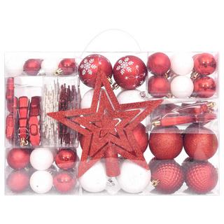 VidaXL Weihnachtskugel-set plastik  