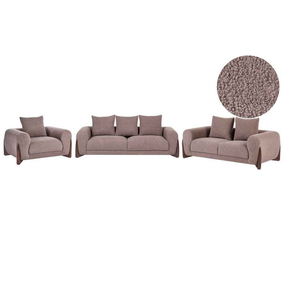Ensemble de salon en Bouclé Moderne VINLIDEN