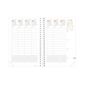 Quo Vadis - Einlagen Terminkalender - Spiralbindung - 2025 - Time & Life Pocket - Die Woche Planning - Mehrsprachig - Dez/Dez - 10x15 cm - Clairefontaine-Papier Weiß - Hergestellt in Frankreich