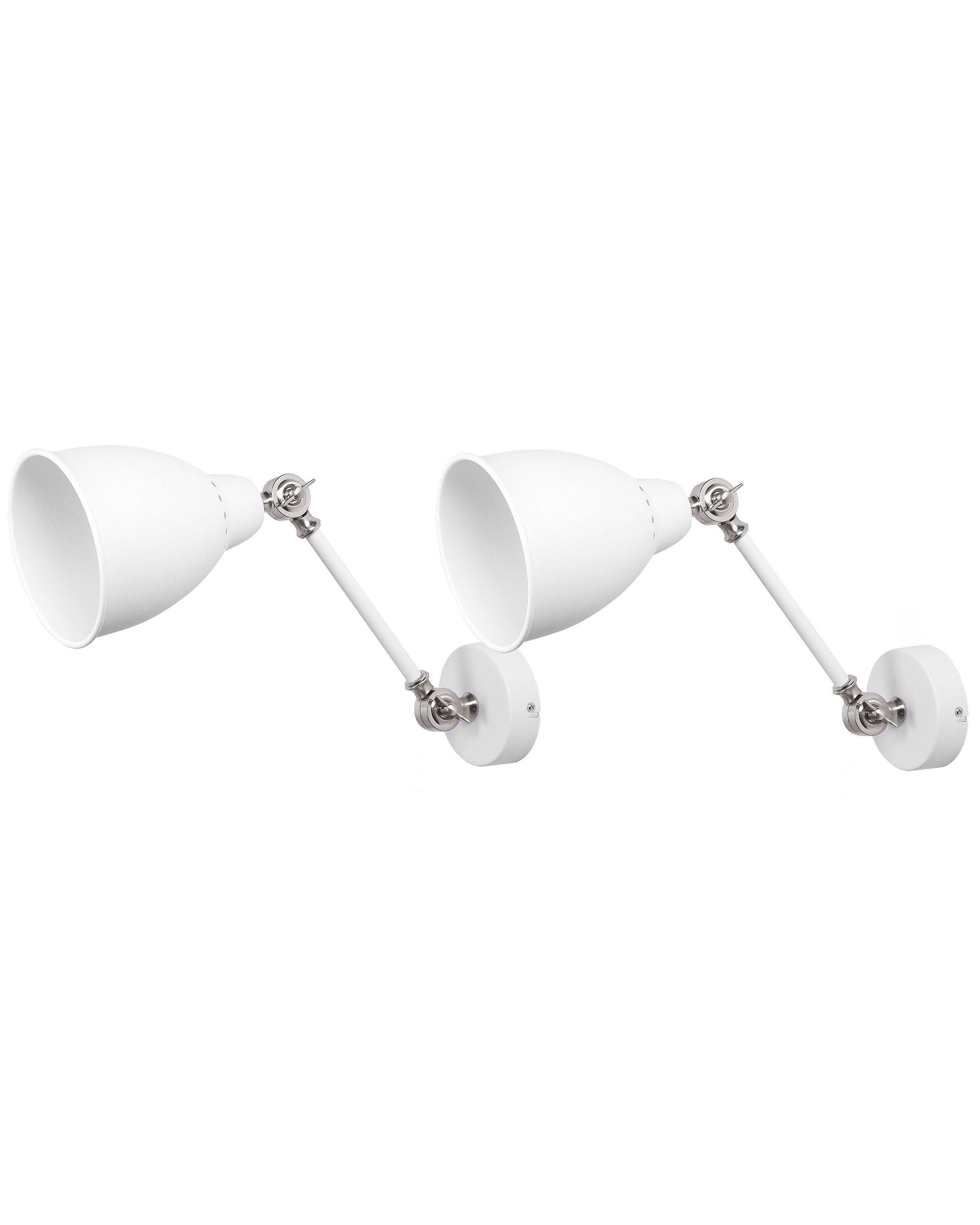 Beliani Set mit 2 Lampen aus Metall Modern MISSISSIPPI  