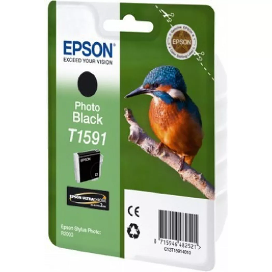 Epson – Tintenpatrone photo-black T159140 Stylus Photo R2000 17ml, One Size