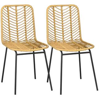 HOMCOM Chaises de salle à manger  