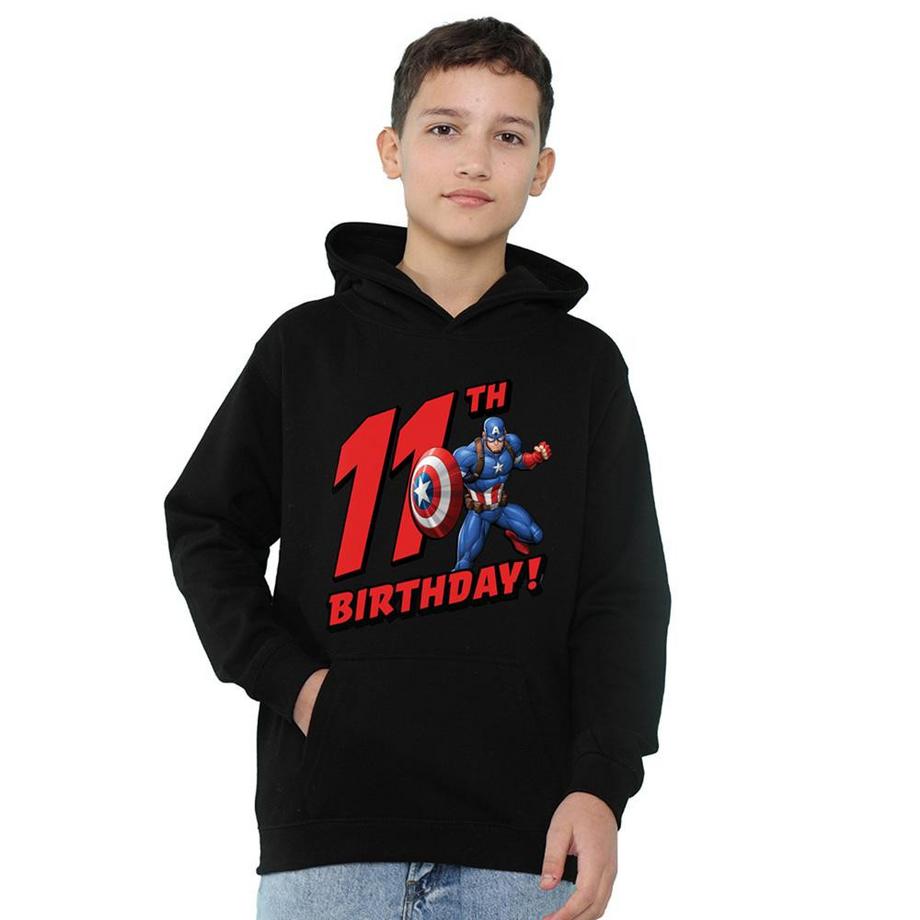 Kapuzenpullover, Meliert, 11. Geburtstag