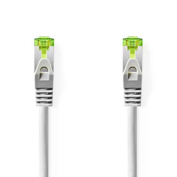 Cavo di rete CAT7 | S/FTP | RJ45 maschio | RJ45 maschio | 3,00 m | Senza strappo | Rotondo | LSZH | Grigio | Etichetta