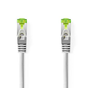 Câble réseau CAT7 | S/FTP | RJ45 mâle | RJ45 mâle | 3.00 m | Snagless | Round | LSZH | Grey | Label