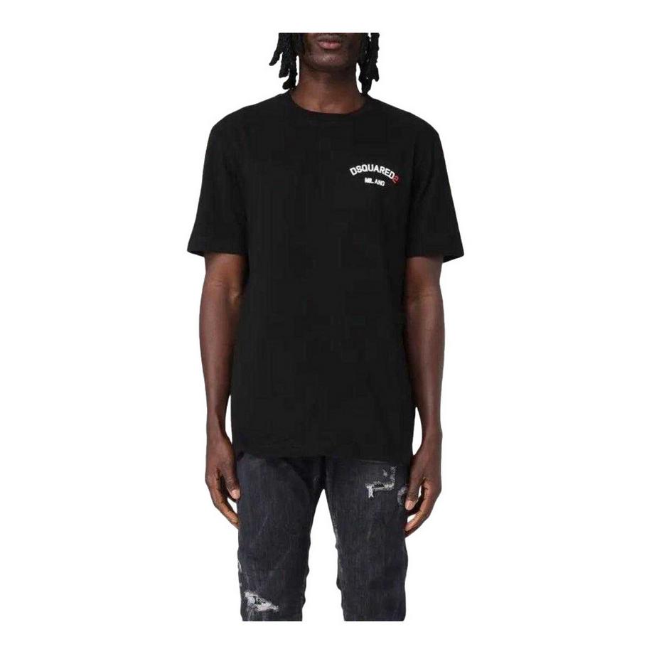 DSQUARED2 Regular Fit T-Shirt mit erhabenem Gummilogo  