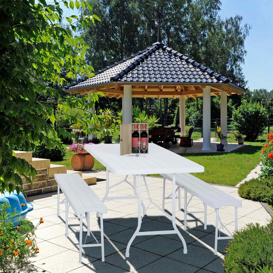 B2X Table de jardin pliante  