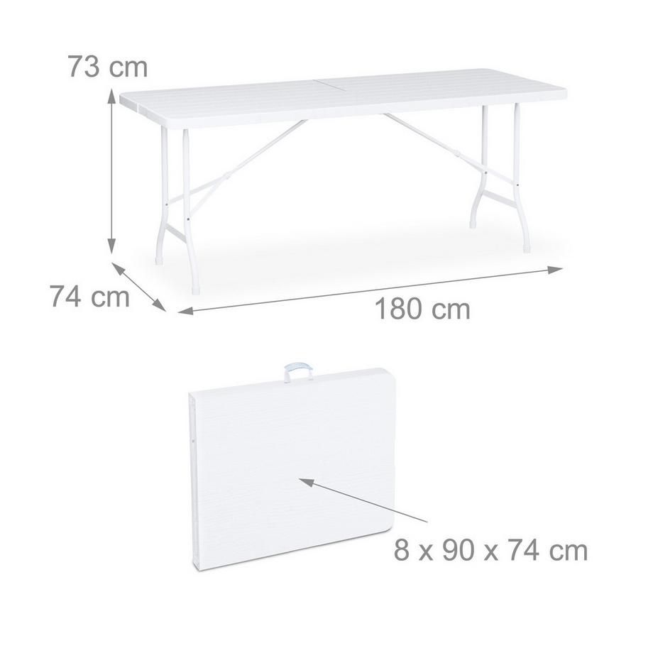 B2X Table de jardin pliante  