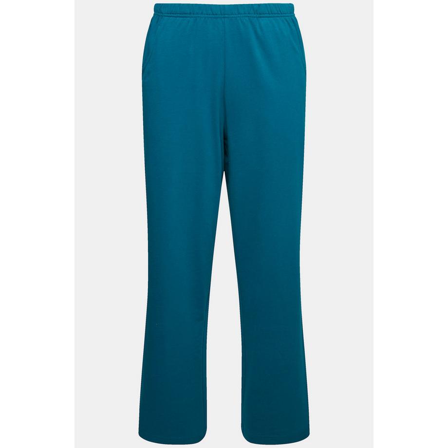 Ulla Popken Pantalon de jogging Jambes droites Taille élastique  