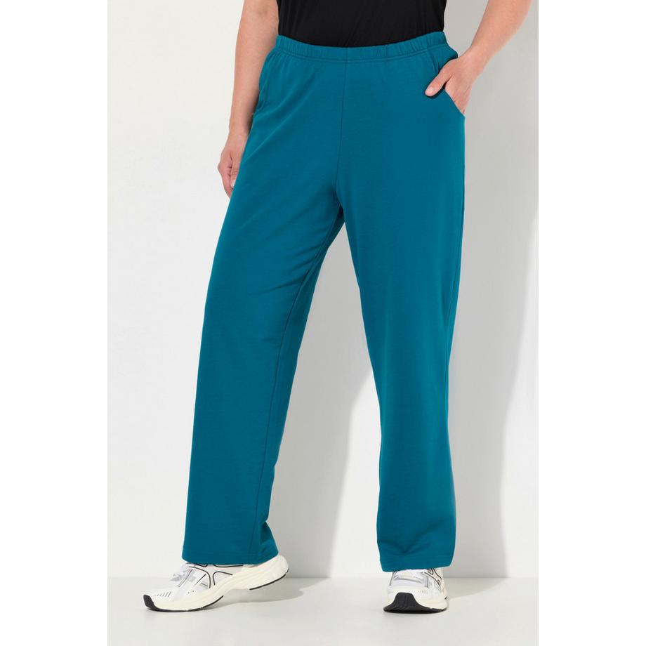 Ulla Popken Pantalon de jogging Jambes droites Taille élastique  