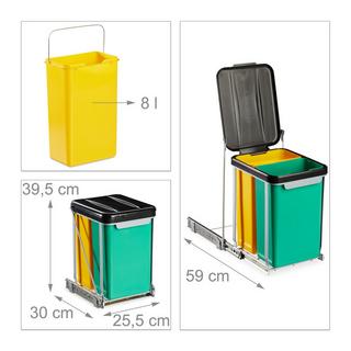 Northix Pattumiera da cucina incorporata  