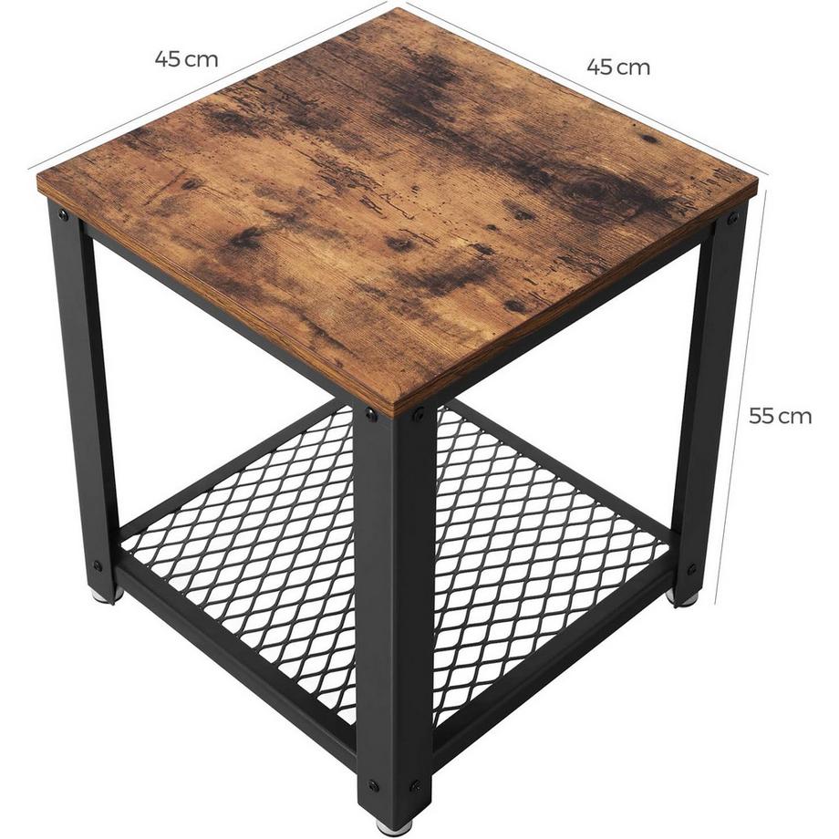 Songmics Table d'appoint style industriel  
